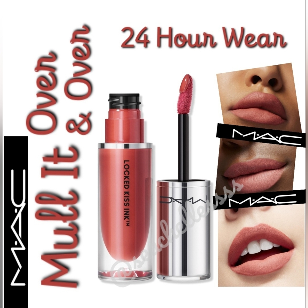 MAC Locked Kiss Ink Lipstick Mull It Over & Over Dirty Peach Brand New in Box